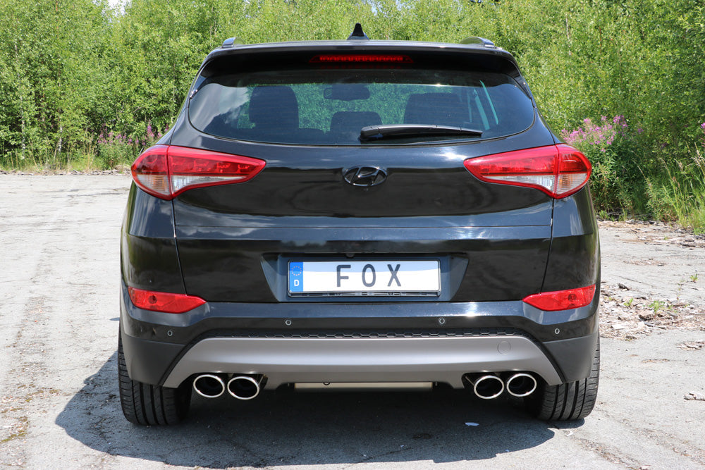 FOX Hyundai Tucson TLE 4x2 & 4x4 Endschalldämpfer Ausgang rechts/links - 2x115x85 Typ 38 rechts/links
