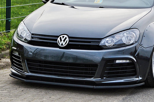 CUP Frontspoilerlippe ABS Volkswagen Golf 6R, Typ 1K Bj.: 2009-2013 Schwarz Matt