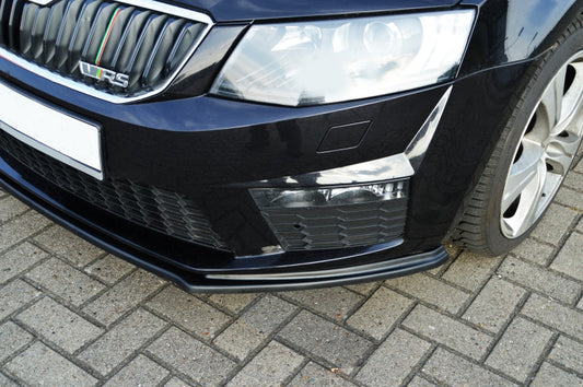 CUP Frontspoilerlippe ABS Skoda Octavia RS 5E ab Bj.: 2013- Schwarz Glanz