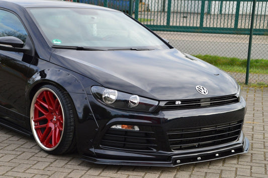 Frontspoiler ABS 2tlg. Volkswagen Scirocco R 3 Typ 13 Schwarz Matt