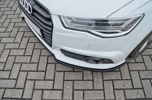 CUP Frontspoilerlippe ABS Audi A6 + S6, 4G, C7 ab Bj.: 2014- Carbon