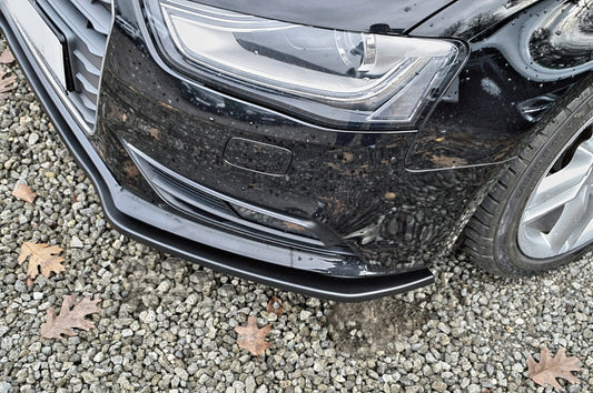 CUP Frontspoilerlippe ABS Audi A4 / B8 Facelift S-Line Schwarz Glanz