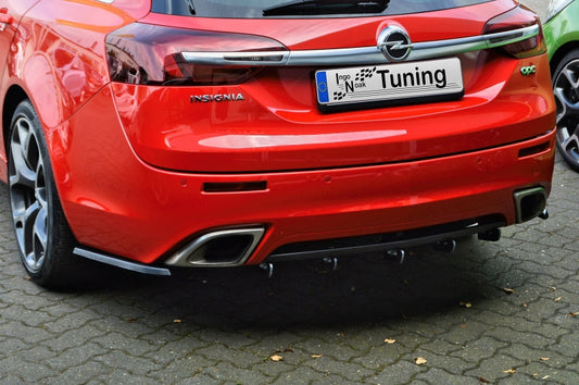 Gefräste Finnen für OPC Heckstoßstange Opel Insignia OPC Schwarz Matt