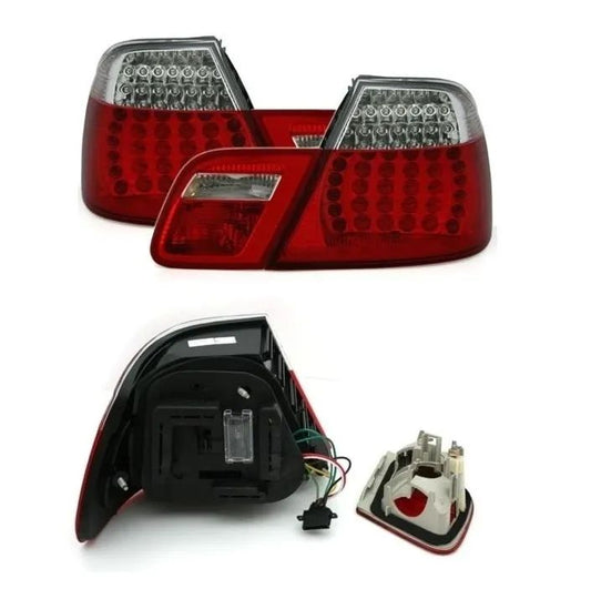 Heckleuchten LED Rot Klar passend für BMW 3er (E46) Coupe Facelift 2003-2006