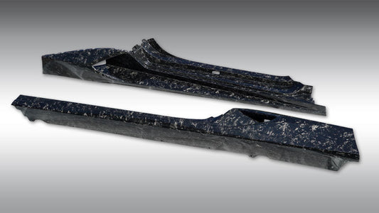 FMS Seitenschweller (Satz) in Sichtcarbon FORGED Lamborghini Huracán Performante und Spyder