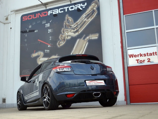 FMS 3 Zoll (76mm) Anlage mittig Renault Megane III (Typ Z) RS / Trophy