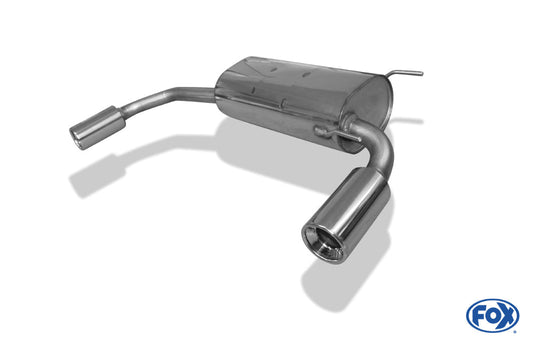 FOX Mazda MX5 Typ NA Endschalldämpfer Ausgang rechts/links - 1x90 Typ 13 rechts/links