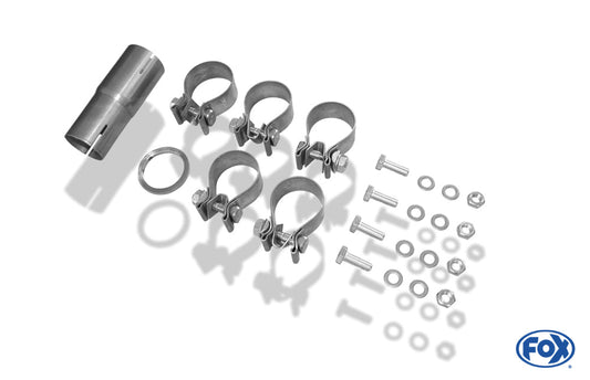 FOX Mazda 6 GG/GY nicht Facelift/ nicht Allrad Endschalldämpfer rechts/links mit Y-Verbindungsrohr - 115x85 Typ 32 rechts/links