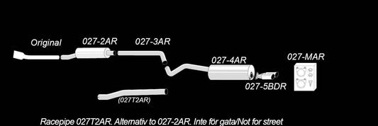 TA Technix Edelstahlanlage 2x80mm passend für Skoda Fabia RS