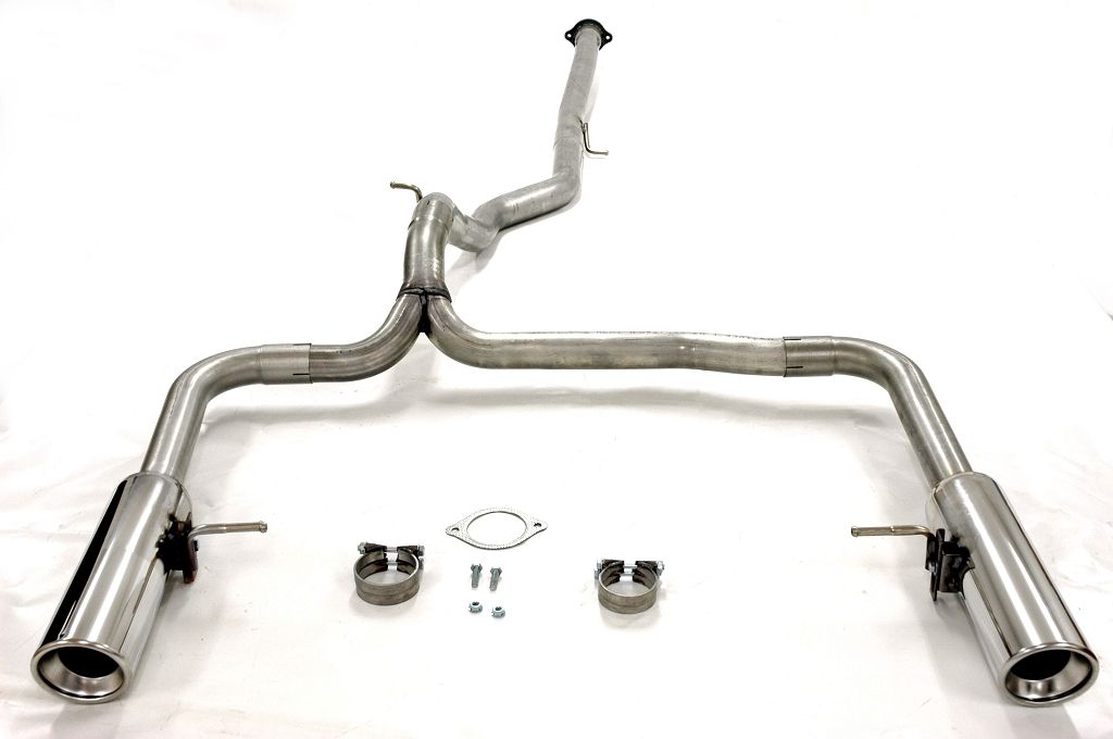 TA Technix Duplex Sportauspufflanlage 1x100mm Links+Rechts passend für Volvo V70 III/ XC 70 II Diesel 2WD/4WD Typ B