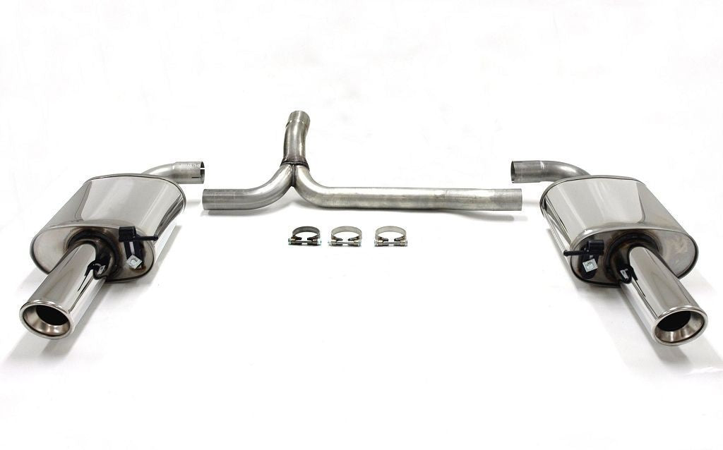TA Technix Duplex Edelstahlanlage 1x100mm Links+Rechts passend für Volvo V70 III/XC70 II AWD T6 Typ B