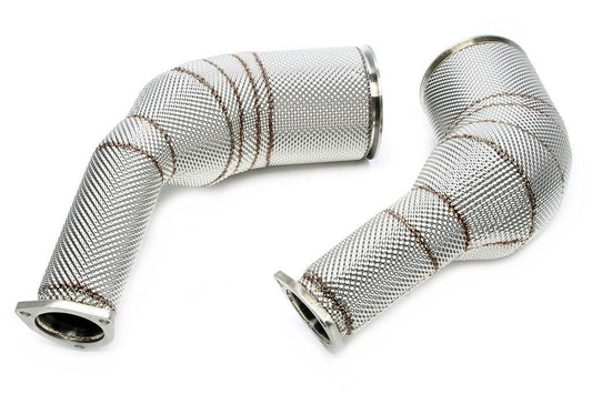 TA Technix Downpipe mit Hitzeschild und Katalysator passend für Audi A6-RS6 C8, A7 Sportback-RS7