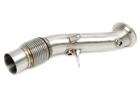 TA Technix Downpipe ohne Katalysator mit Flexrohr passend für BMW 1er Serie Typ F20, F21, 2er Serie Typ F22, F23, 3er Serie Typ F30, F31, F34 , G20, G21, 4er Serie Typ F32, F33, F36, 5er Serie Typ G30, G31, X3 Typ G01, X4 Typ G02 - Motorcode B48