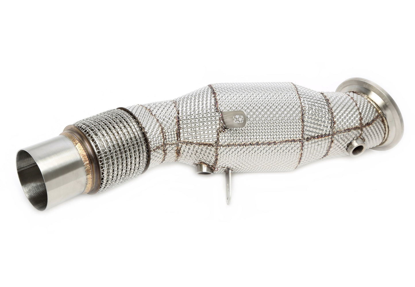 TA Technix Downpipe mit Hitzeschild und Katalysator passend für BMW 1er Serie Typ F20, F21, 2er Serie Typ F22, F23, 3er Serie Typ F30, F31, F34 , G20, G21, 4er Serie Typ F32, F33, F36, 5er Serie Typ G30, G31, X3 Typ G01, X4 Typ G02 - Motorcode B48