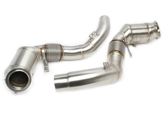 TA Technix Downpipe ohne Katalysator mit Flexrohr passend für BMW 5er Typ G30,G30N, 7er Serie Typ G11N/G12N, 8er Serie Typ G14/G15/G16, X5 Typ G05, X6 Typ G06, X7 Typ G07 - Motorcode N63B