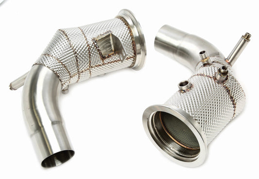 TA Technix Downpipe mit Hitzeschild und Katalysator passend für Porsche 911 Carrera 3.0l Biturbo (DFI) Typ 992