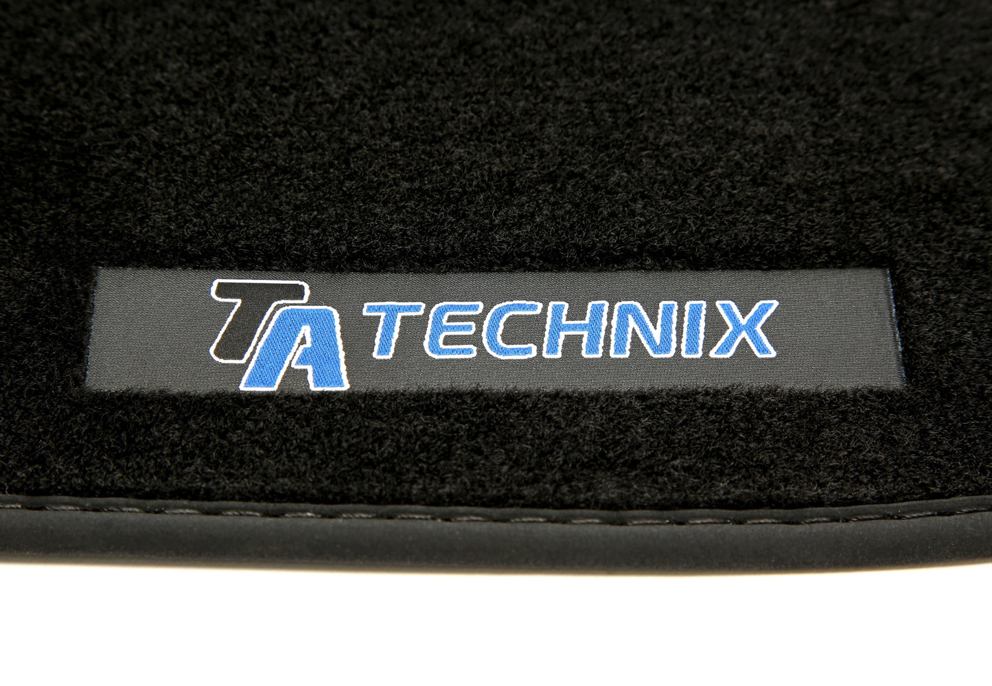 TA Technix Fußmatten Set mit Logo passend für Audi A3 Typ 8V, VW Golf 7 Typ 1K, Seat Leon Typ 5F