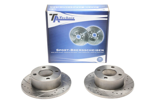 TA Technix Sport Bremsscheiben Satz Hinterachse passend für Audi 100