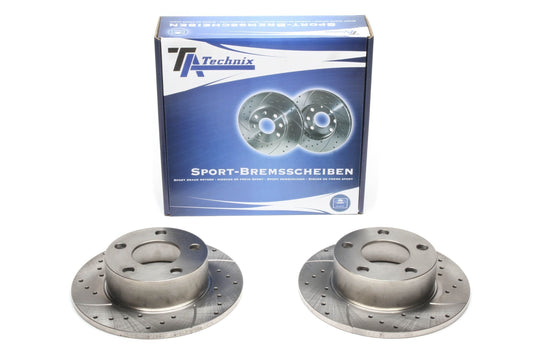TA Technix Sport Bremsscheiben Satz Hinterachse passend für Audi 100/200/Quattro