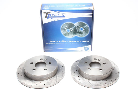 TA Technix Sport Bremsscheiben Satz Hinterachse passend für Mercedes Benz M-Klasse