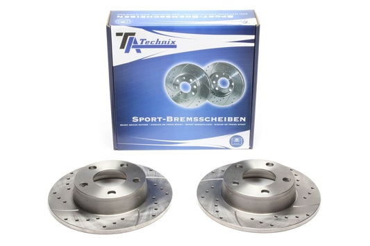 TA Technix Sport Bremsscheiben Satz Hinterachse passend für Audi A6 / A6 Allroad