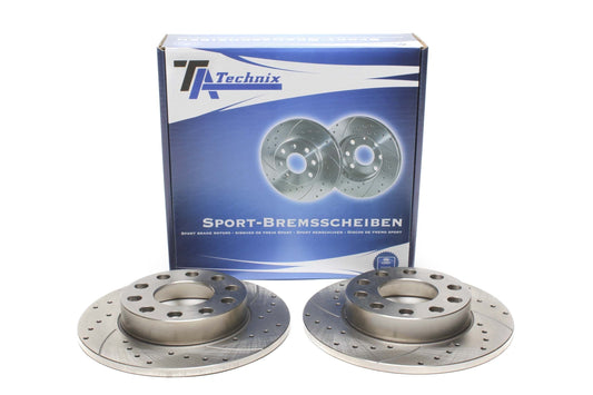 TA Technix Sport Bremsscheiben Satz Hinterachse passend für Audi A4 8E/B6/B7 / 8H/B6/B7 / Seat Exeo