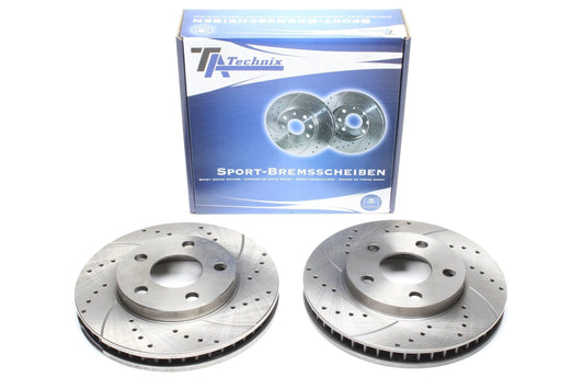 TA Technix Sport Bremsscheiben Satz Vorderachse passend für Buick Regal /Opel Sintra/ Pontiac Grand Prix, Trans Sport