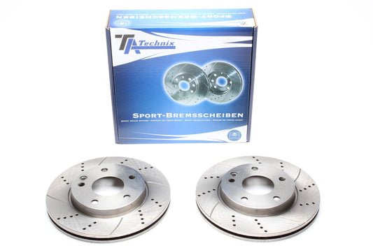 TA Technix Sport Bremsscheiben Satz Vorderachse passend für Mercedes Benz A-Klasse