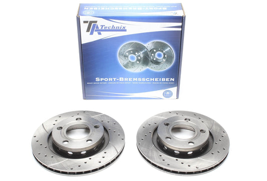 TA Technix Sport Bremsscheiben Satz Hinterachse passend für Audi A6 4B / A8 4D