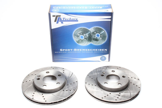TA Technix Sport Bremsscheiben Satz Vorderachse passend für Mercedes Benz A-Klasse/ B-Klasse