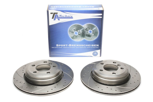 TA Technix Sport Bremsscheiben Satz Hinterachse passend für BMW 7er E65/E66