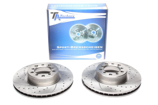 TA Technix Sport Bremsscheiben Satz Vorderachse passend für Mercedes Benz S-Klasse W126/C126