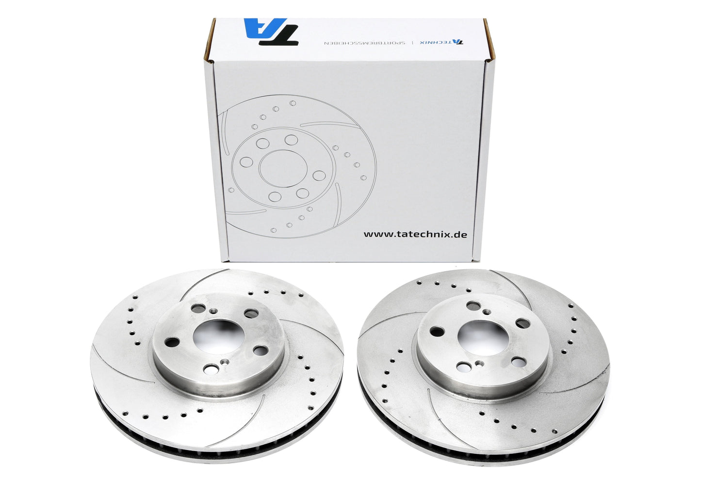 TA Technix Sport Bremsscheiben Satz Vorderachse passend für Toyota Avensis / Avensis Liftback / Avensis SW