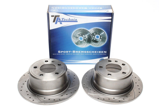 TA Technix Sport Bremsscheiben Satz Hinterachse passend für BMW 5er Serie E34 iX Modelle