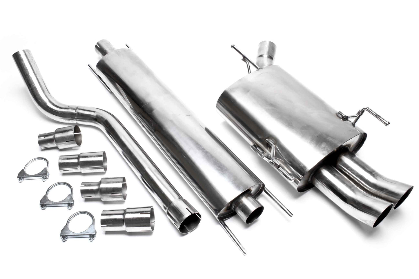 TA Technix Edelstahlanlage 2x76mm DTM passend für Opel Corsa C