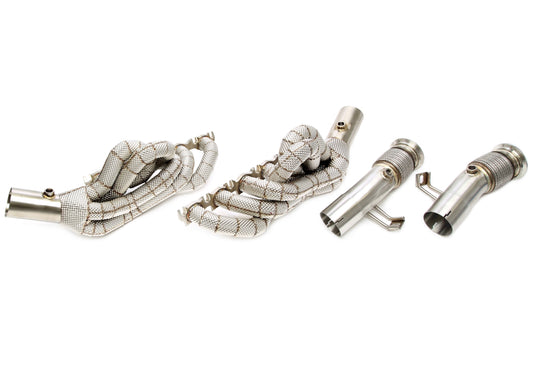 TA Technix Fächerkrümmer mit Hitzeschutz passend für Audi R8 V10, Lamborghini Gallardo, Huracan