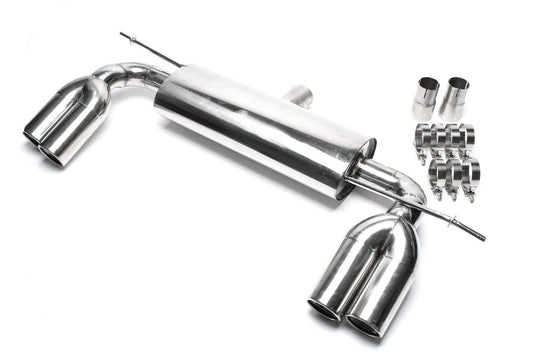 TA Technix Duplex Edelstahl Sportendschalldämpfer Links+Rechts 2x76mm passend für Audi A3 (8P)/ VW Golf V, Golf V Plus (1K/1KP)