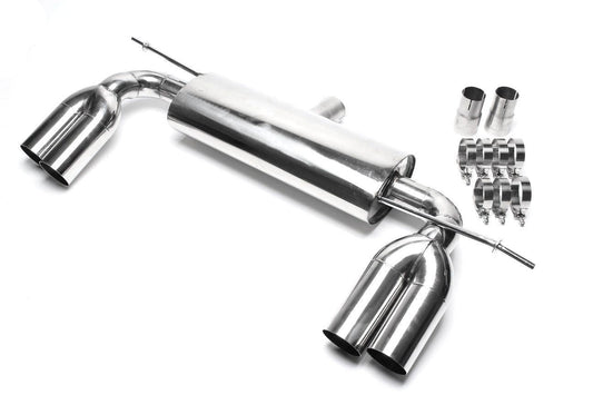 TA Technix Duplex Edelstahl Sportendschalldämpfer Links+Rechts 2x76mm passend für Audi A3 (8P)/ VW Golf V, Golf V Plus (1K/1KP)