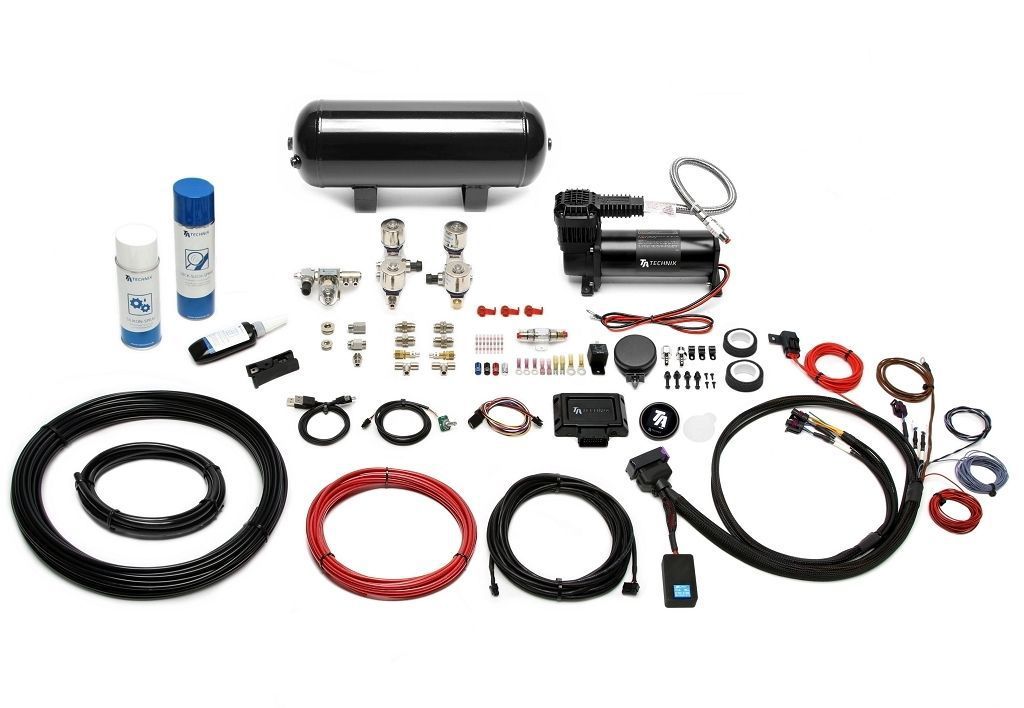 TA Technix härteverstellbares Luftfahrwerk mit Airmanagement passend für Mercedes Benz /8 + W114, W115