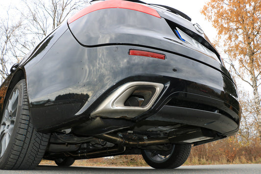 FOX Opel Insignia A - OPC Sports Tourer Halbanlage Racing, Bestehend aus Endschalldämpfer rechts/links - Ausgang der Endrohre in den originalen Ausgängen und Vorschalldämpferersatzrohr