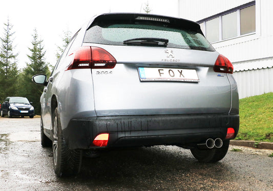 FOX Peugeot 2008 Endschalldämpfer - 2x80 Typ 25