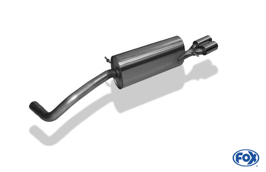 FOX Seat Ibiza 6J Endschalldämpfer - 2x76 Typ 13