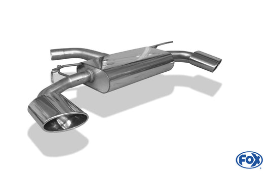 FOX Seat Leon 5F Cupra Endschalldämpfer Ausgang rechts/links - 160x90 Typ 38 rechts/links