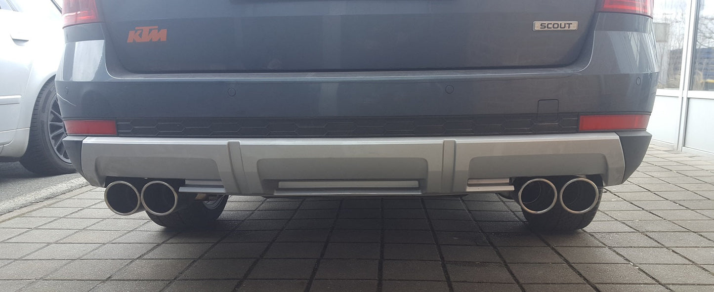 FOX Skoda Octavia 5E 4x4 (+Scout) Endschalldämpfer rechts/links - 2x90 Typ 16 rechts/links