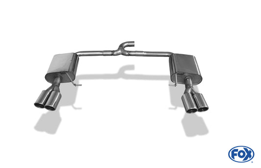 FOX Skoda Octavia 5E 4x4 (+Scout) Endschalldämpfer rechts/links - 2x90 Typ 16 rechts/links