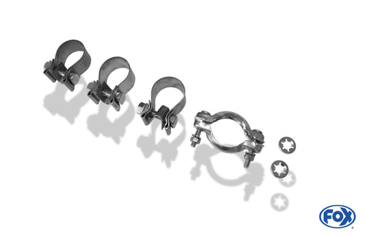 FOX Smart Fortwo 453 Endschalldämpfer quer Ausgang rechts/links inkl. Flexstück - 1x70 Typ 24 rechts/links