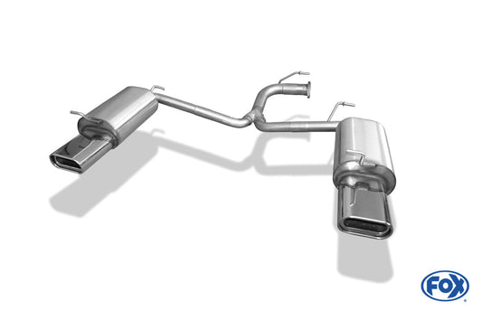 FOX Toyota Avensis T25 - Limousine Endschalldämpfer rechts/links - 160x80 Typ 53 rechts/links