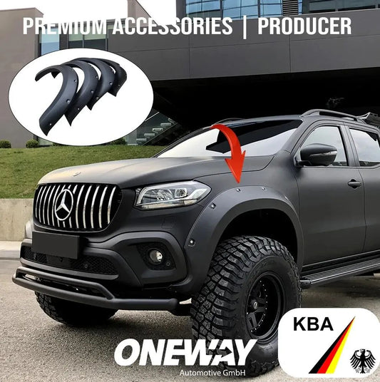 Kotflügelverbreiterungen Mercedes X Klasse W470 2017+ mit ABE TÜV FF02.007 Offroad