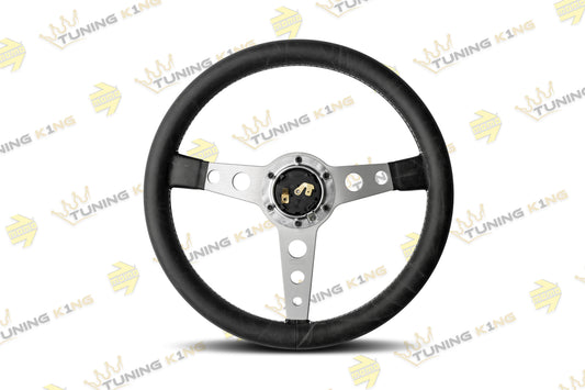 MOMO Lenkrad Prototipo Heritage 350mm Silber / Schwarz Glattleder