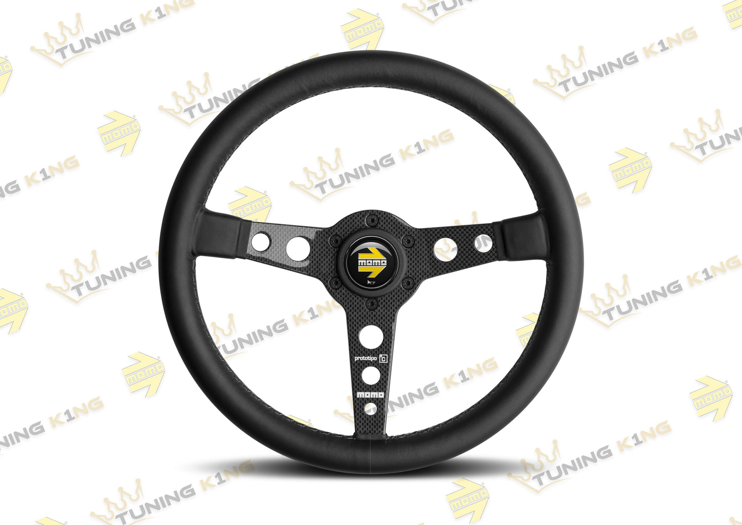 MOMO Lenkrad Prototipo Carbon 6C 350mm Glattleder